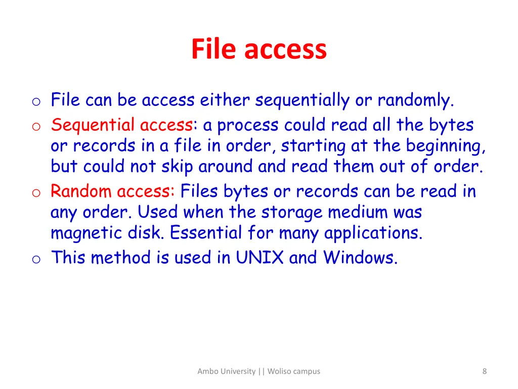 file access