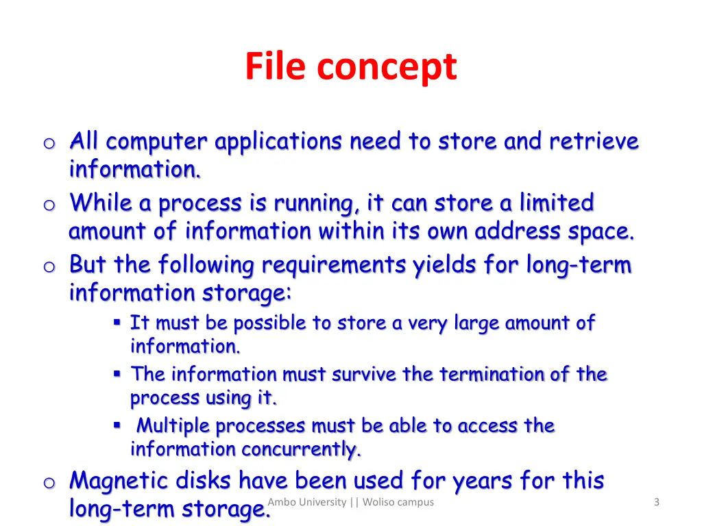 file concept