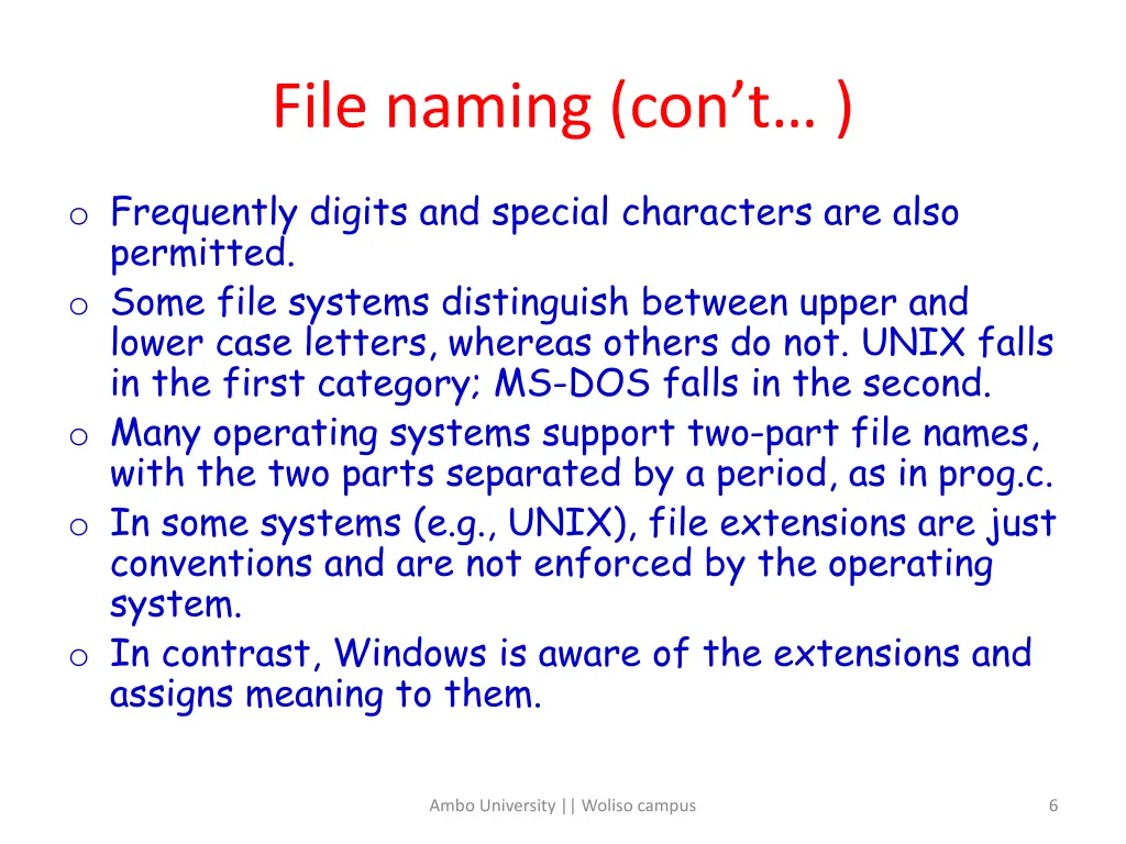 file naming con t