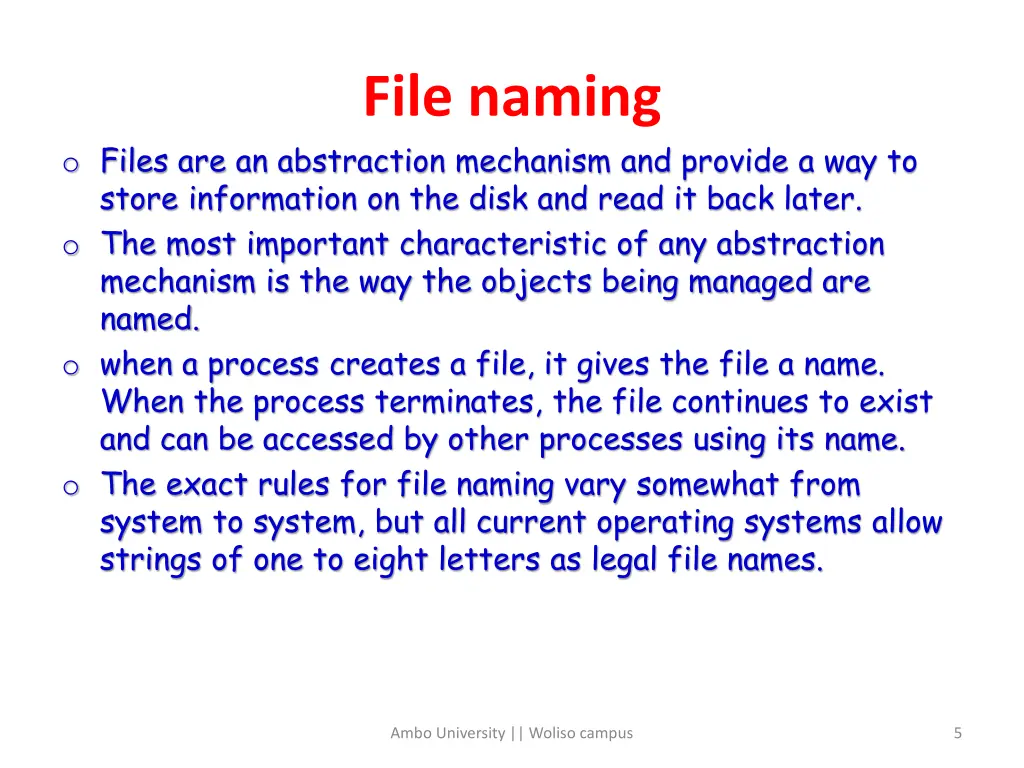 file naming