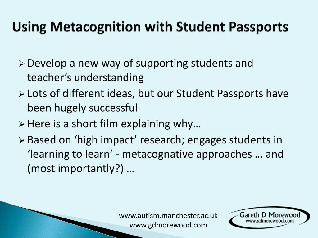 develop a new way of supporting students