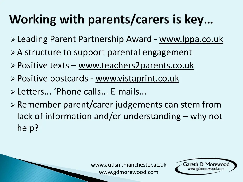 leading parent partnership award www lppa