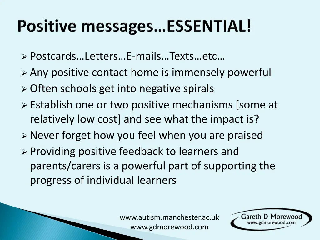 postcards letters e mails texts etc any positive