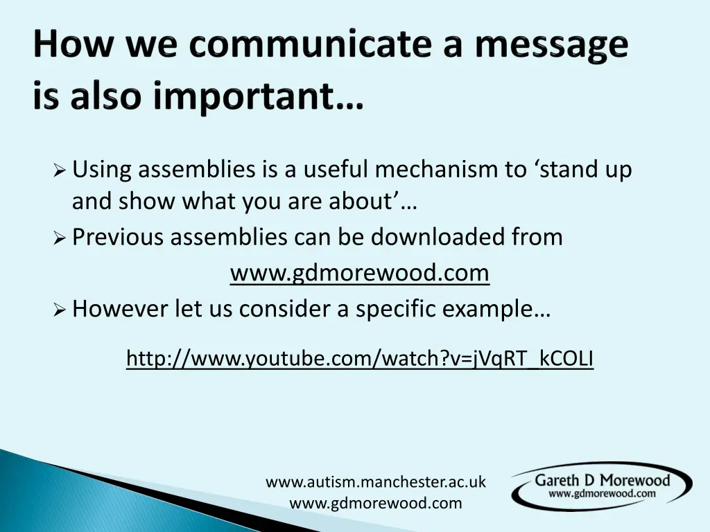 using assemblies is a useful mechanism to stand