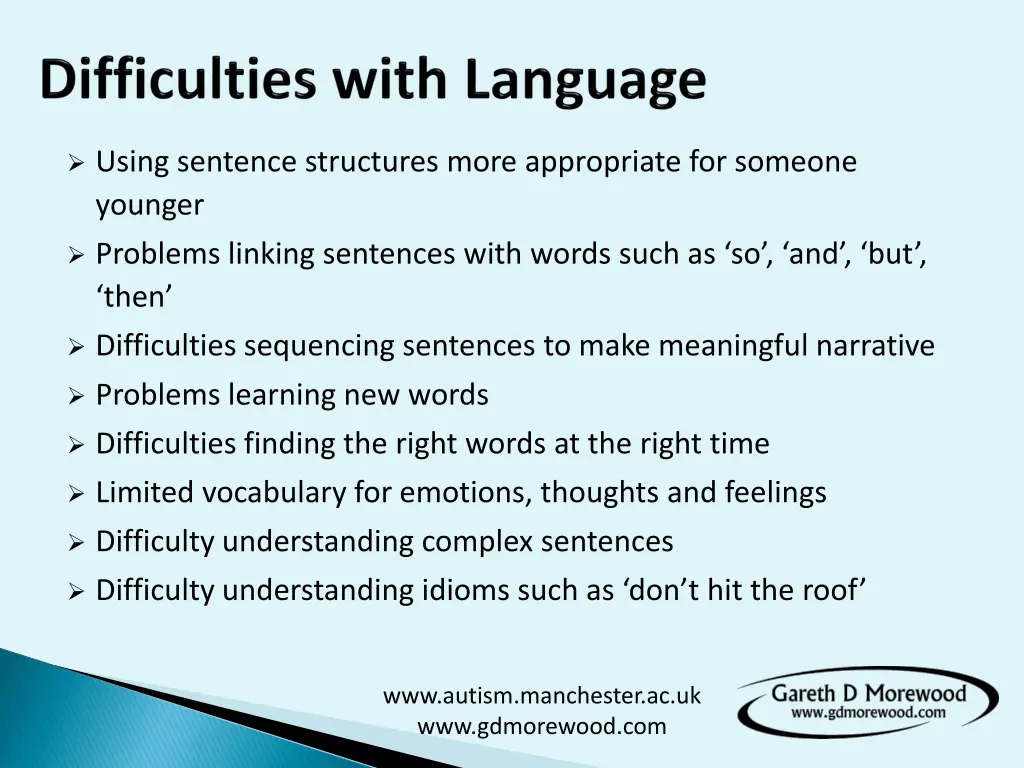 using sentence structures more appropriate