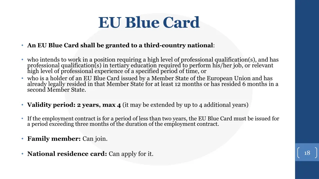 eu blue card