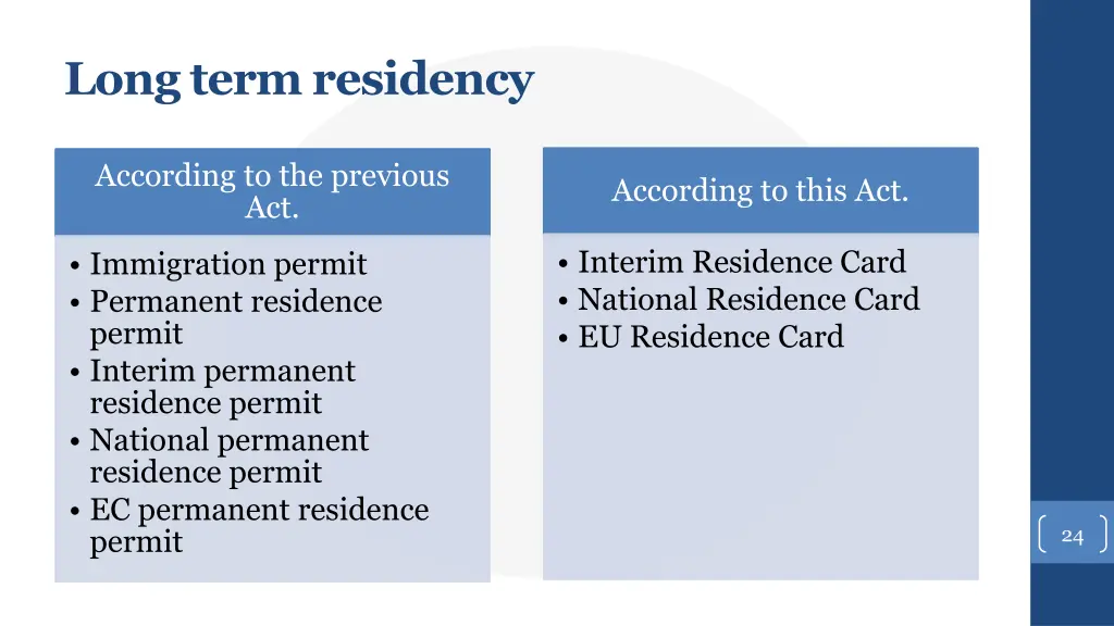 long term residency