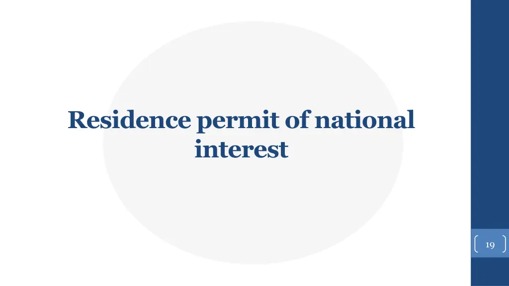 residence permit of national interest
