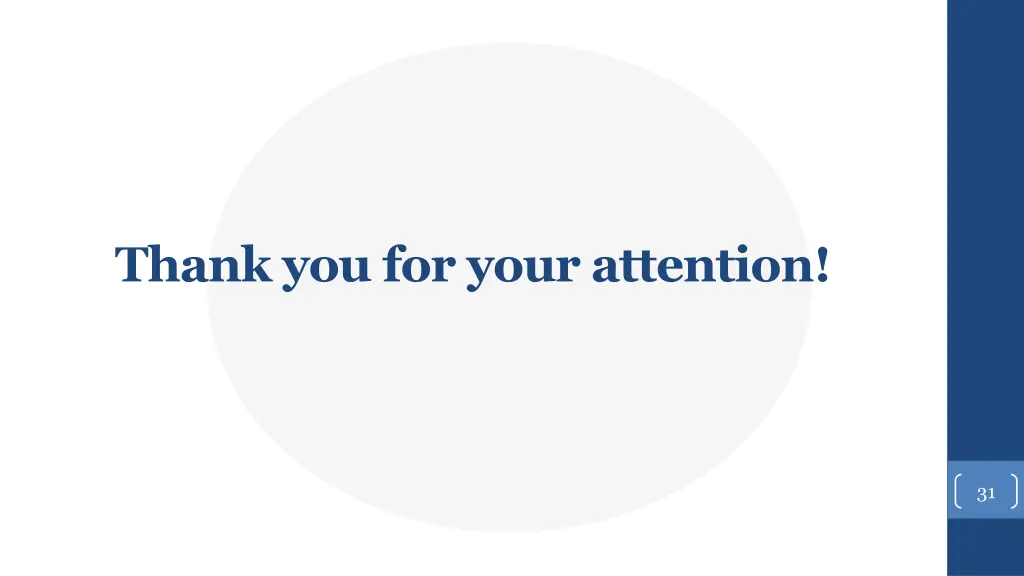 thank you for your attention