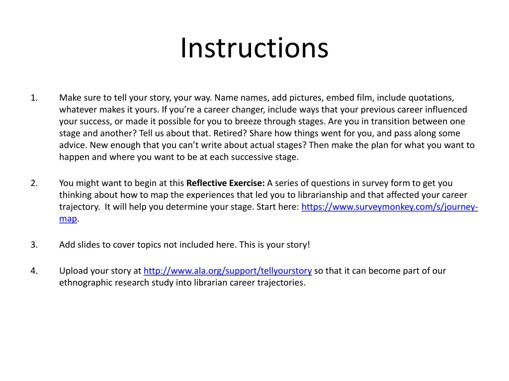 instructions
