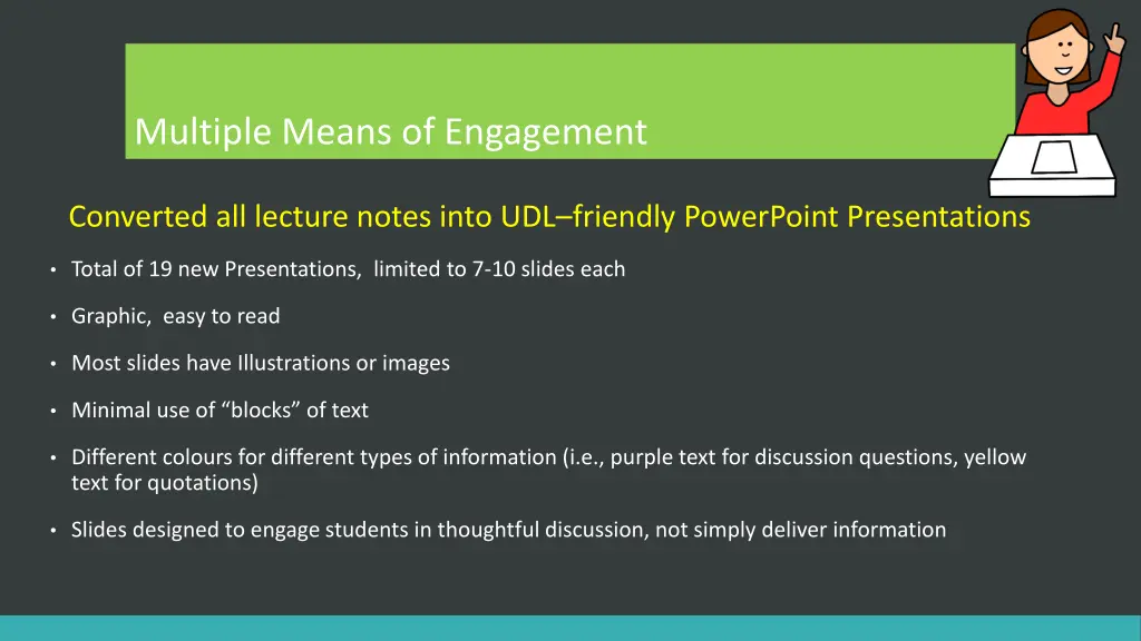 multiple means of engagement