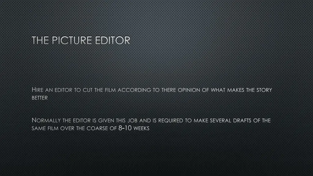 the picture editor