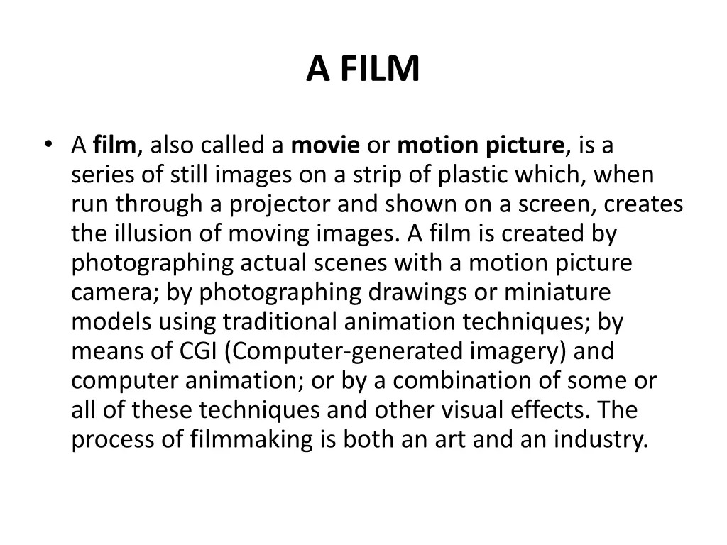 a film