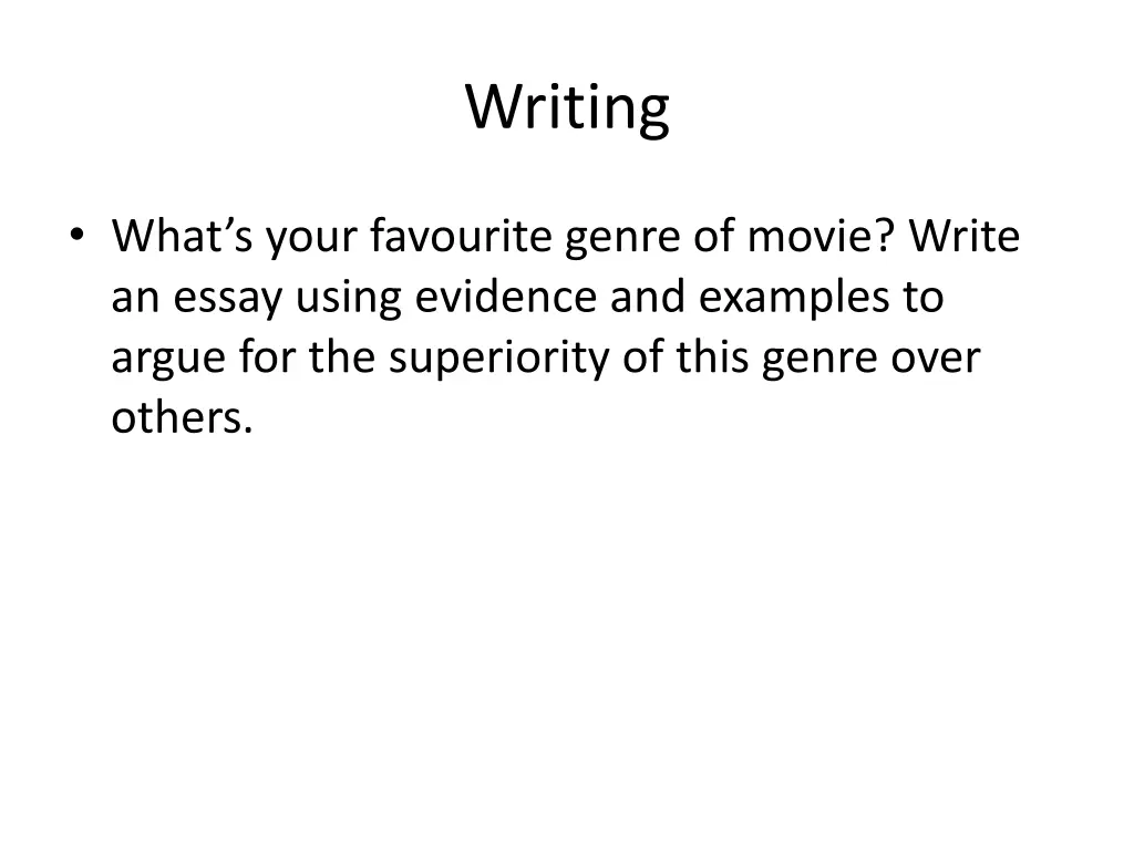 writing