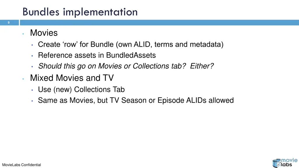 bundles implementation
