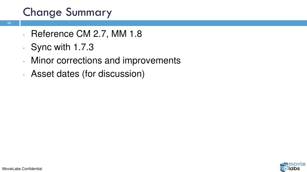 change summary