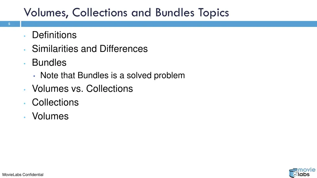 volumes collections and bundles topics