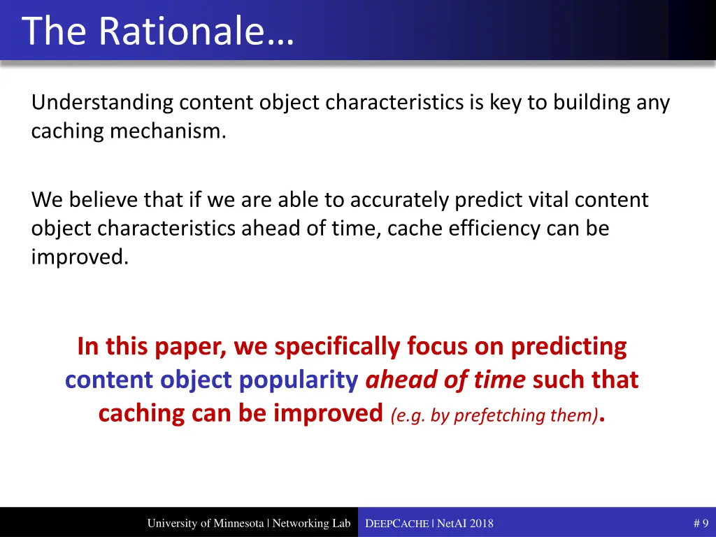 the rationale