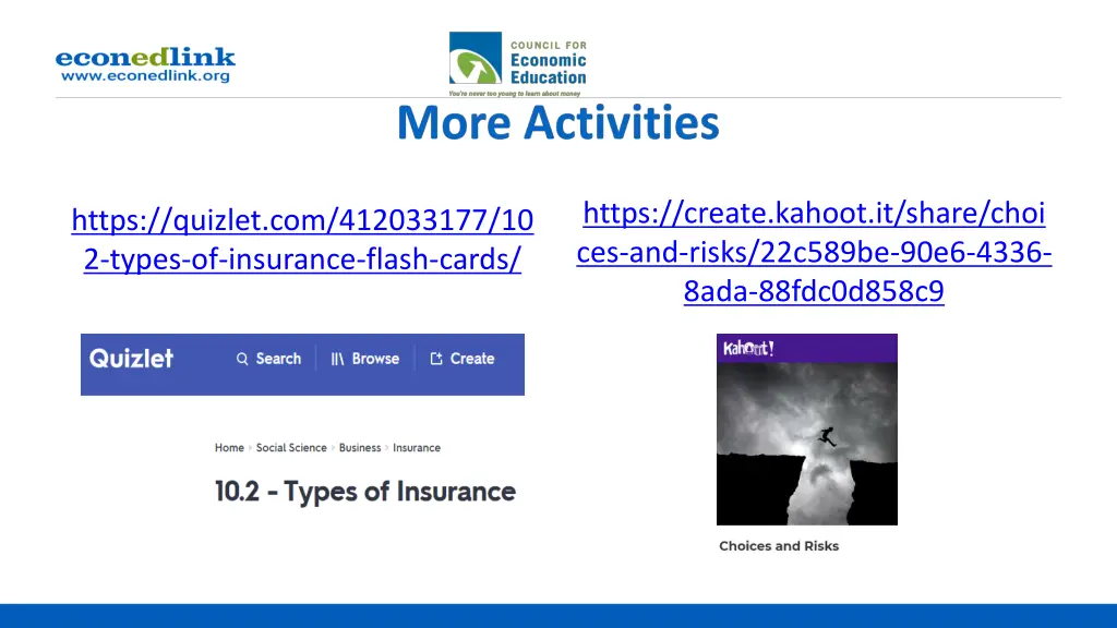 https create kahoot it share choi ces and risks