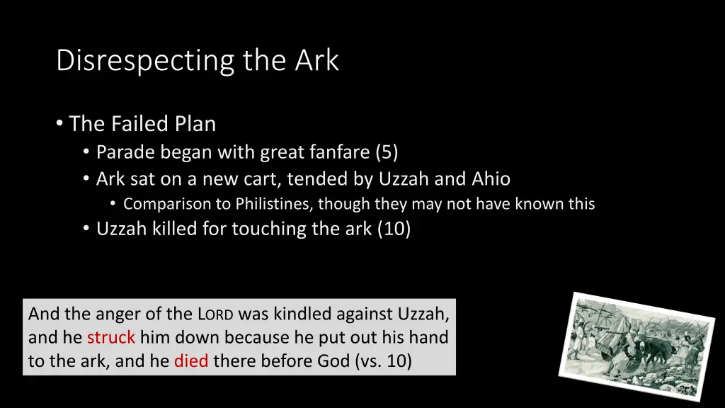 disrespecting the ark 2