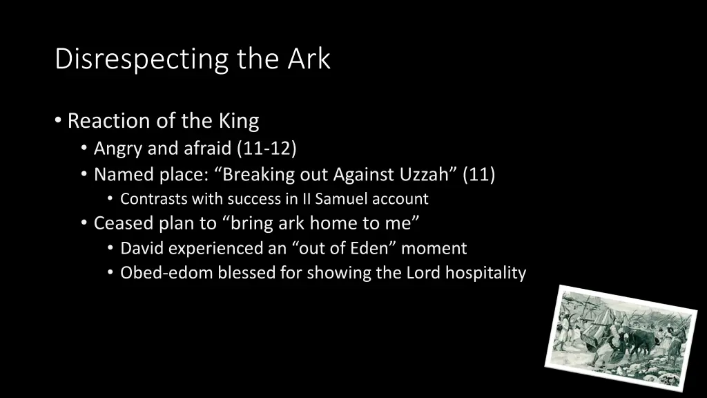 disrespecting the ark 4