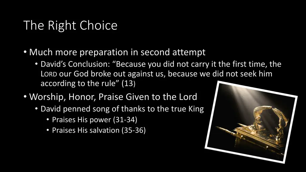 the right choice 1