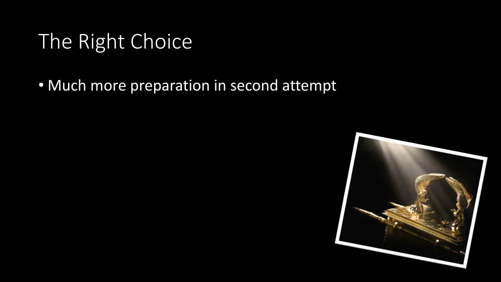 the right choice