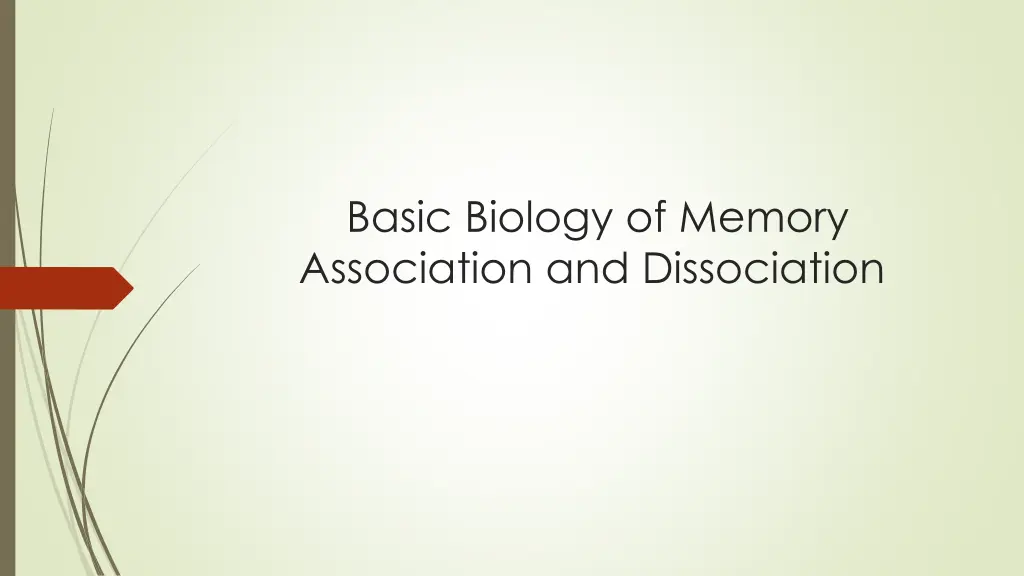 basic biology of memory association