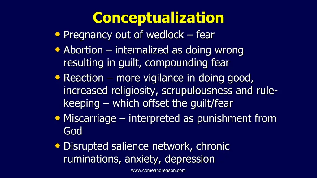 conceptualization pregnancy out of wedlock fear