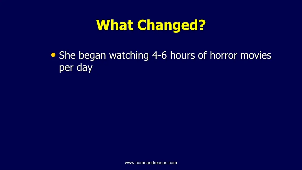 what changed