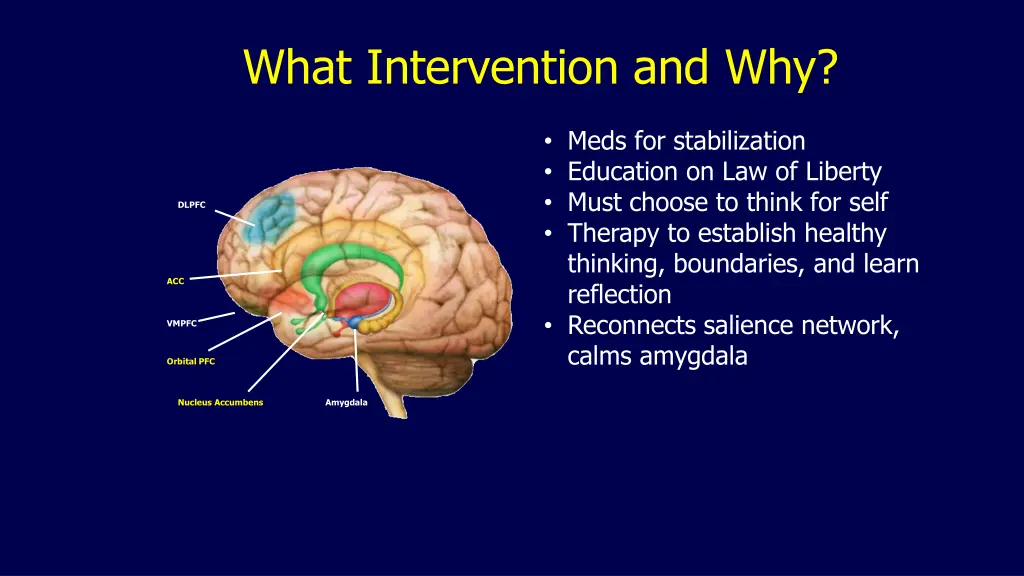 what intervention and why 5