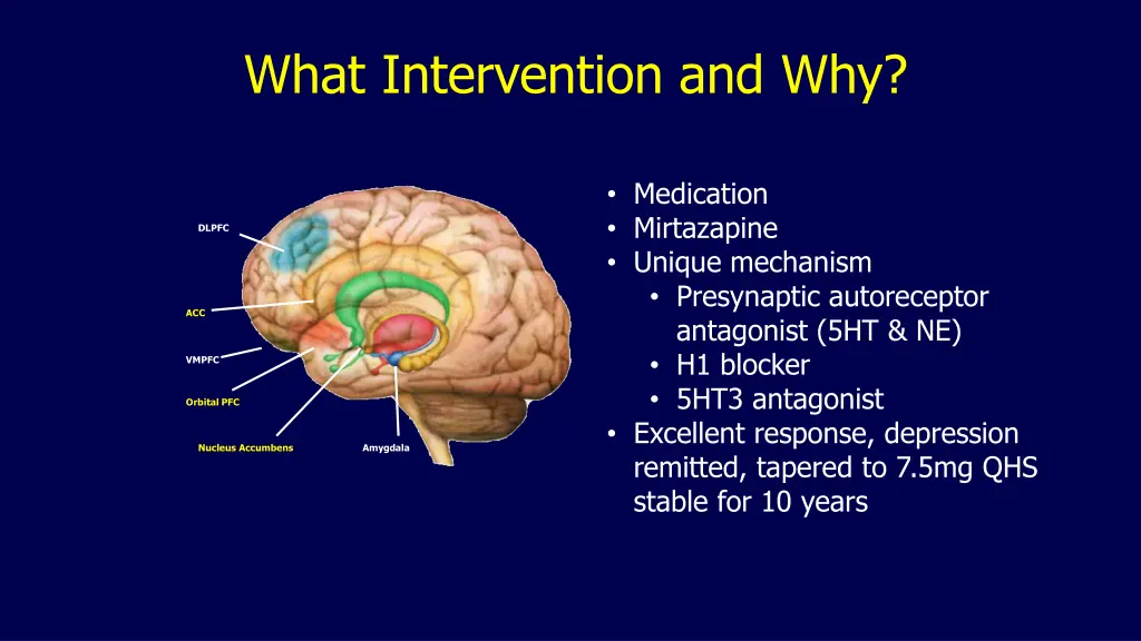 what intervention and why 8