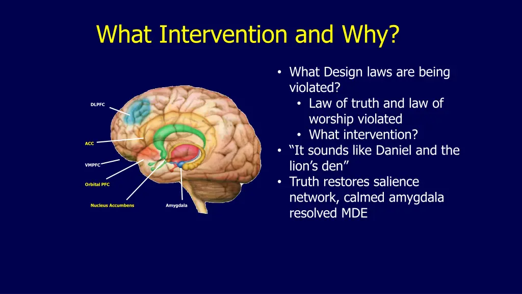 what intervention and why