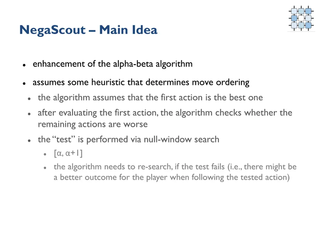 negascout main idea