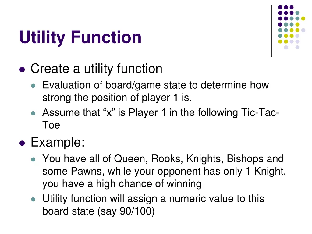 utility function