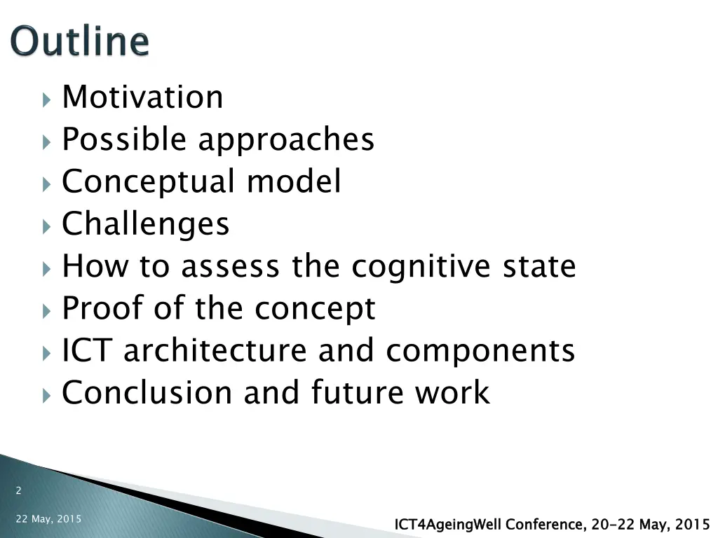 motivation possible approaches conceptual model