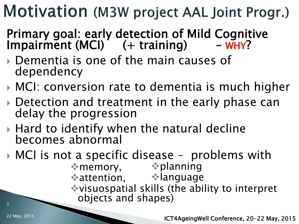primary impairment mci dementia