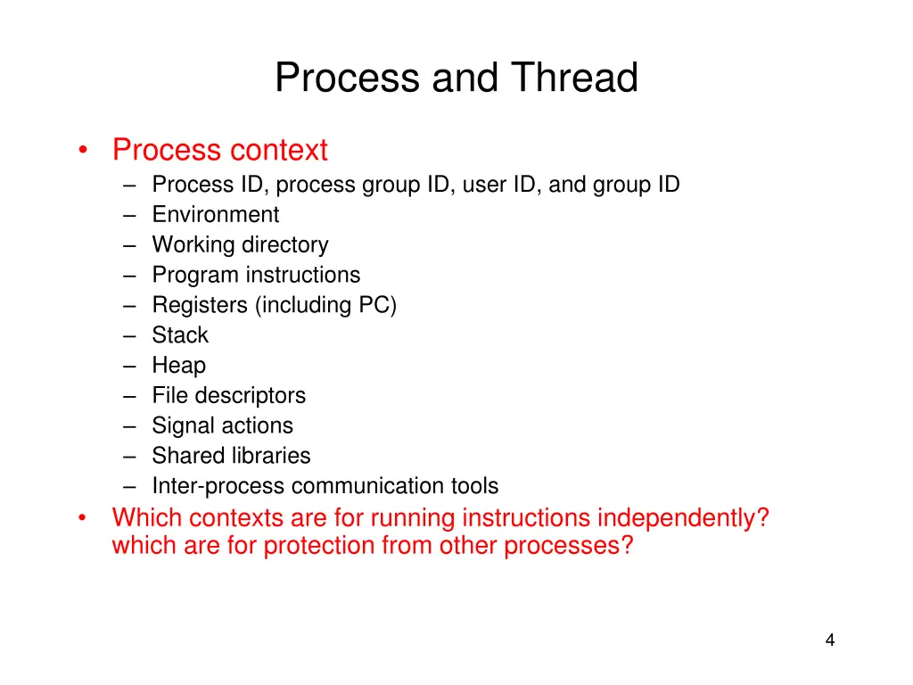 process and thread