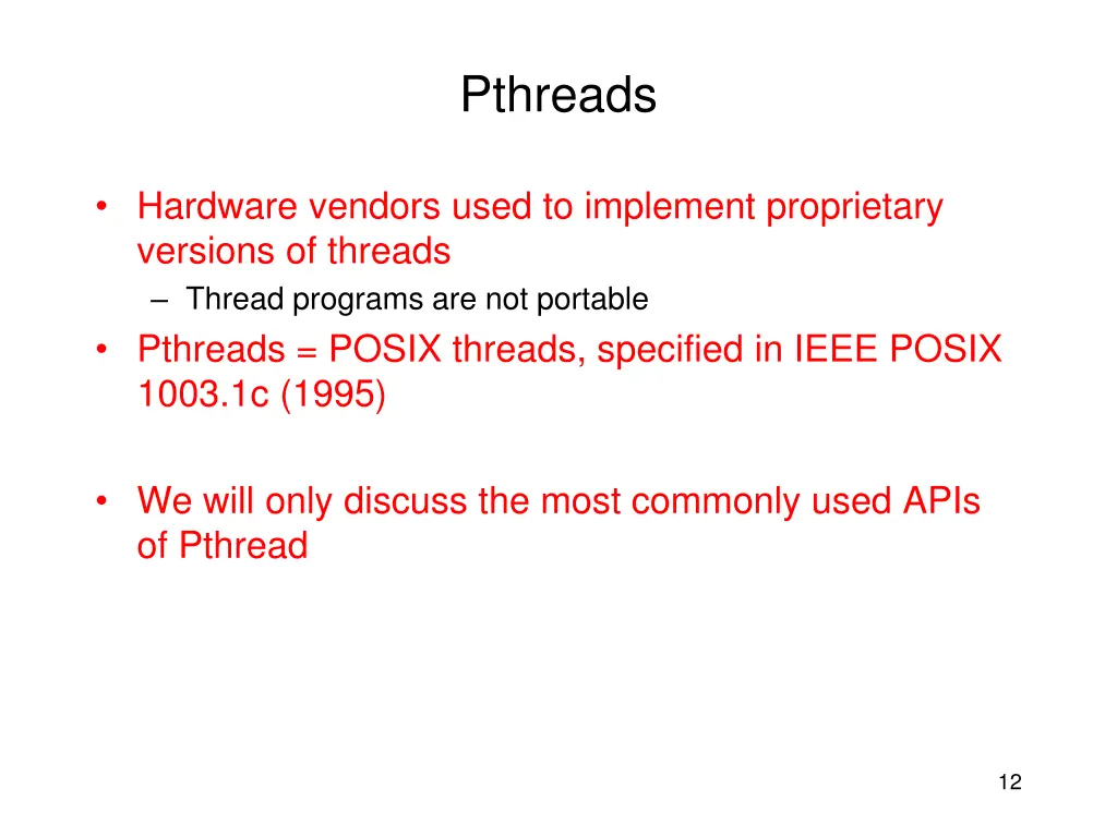 pthreads