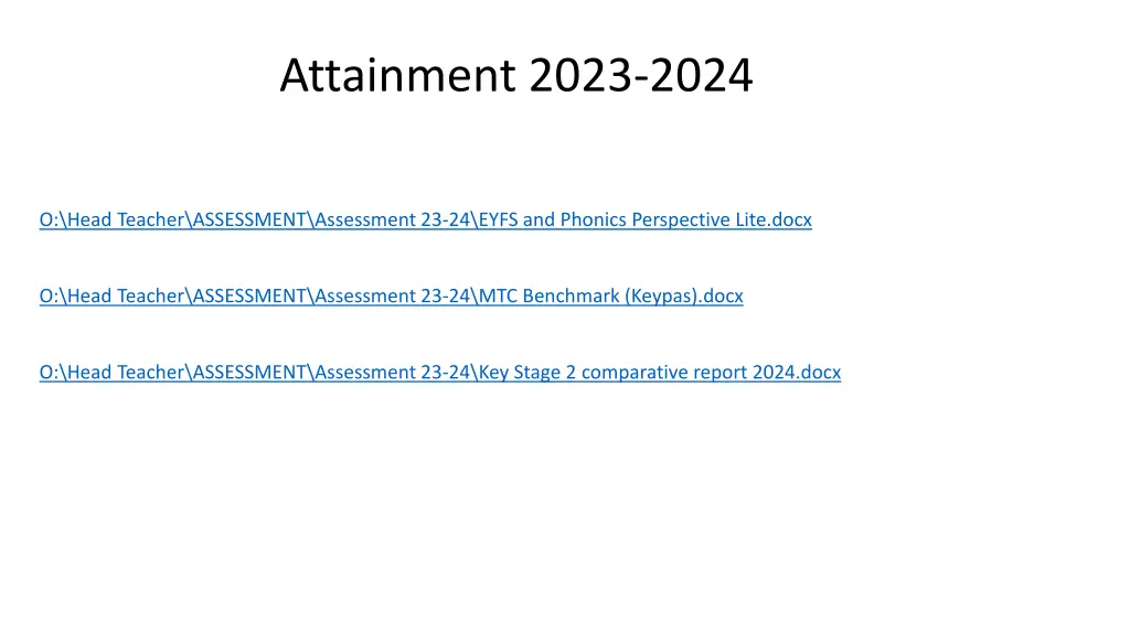 attainment 2023 2024
