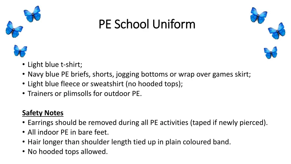 pe school uniform pe school uniform