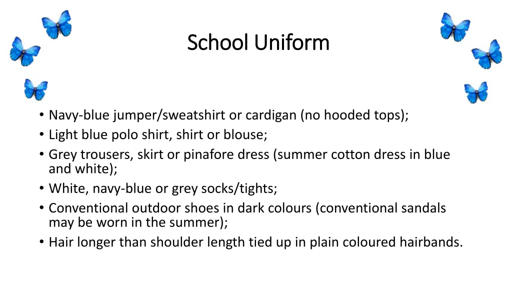 school uniform school uniform