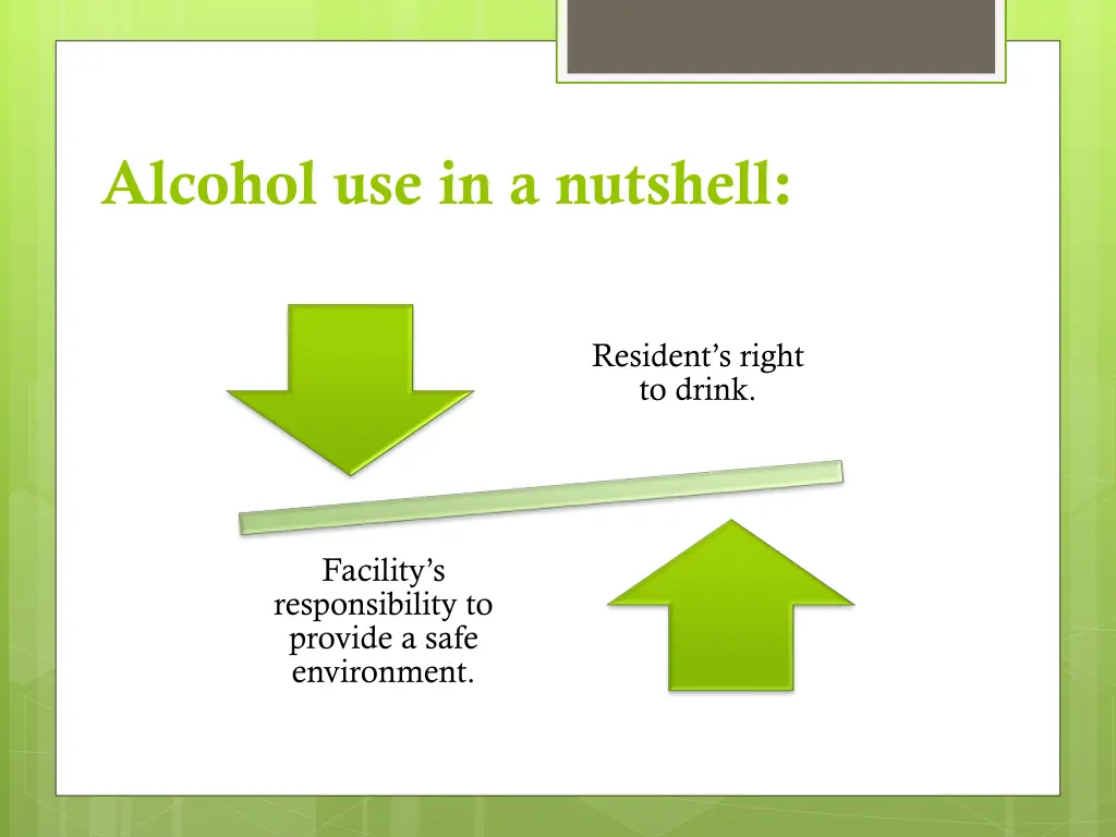 alcohol use in a nutshell