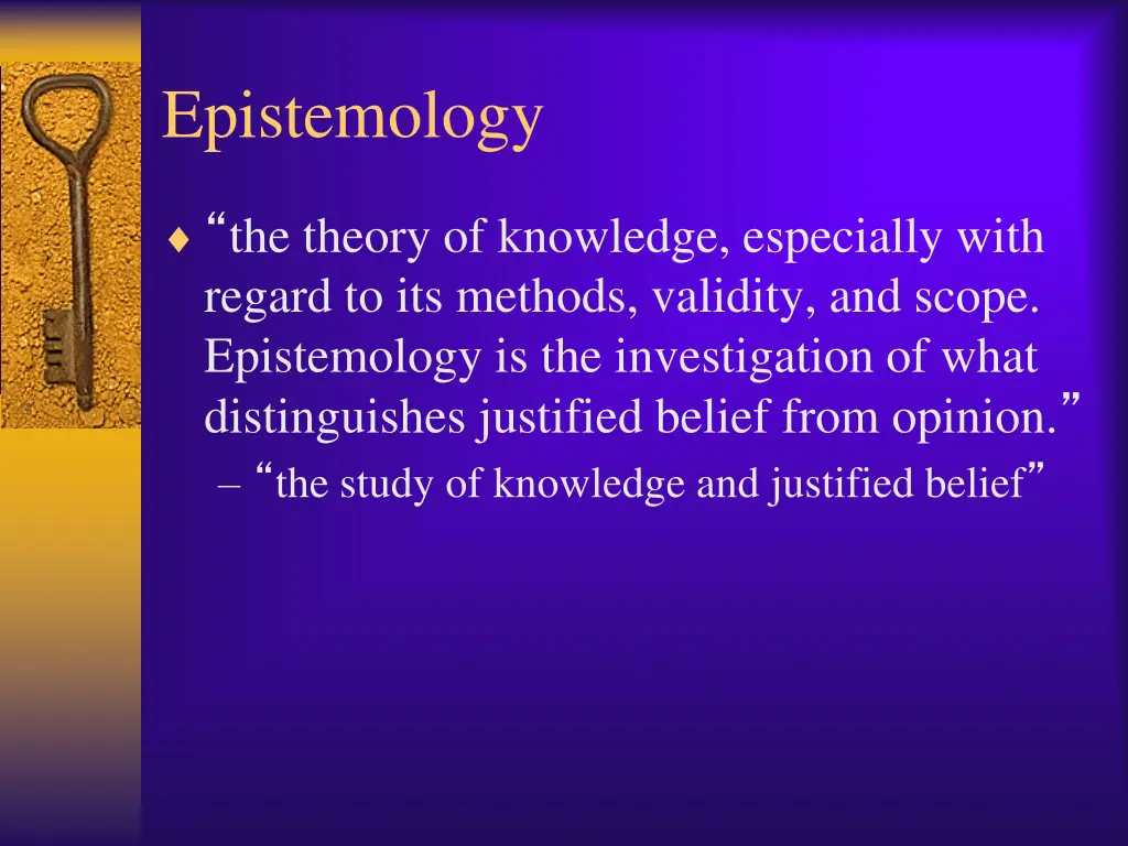 epistemology