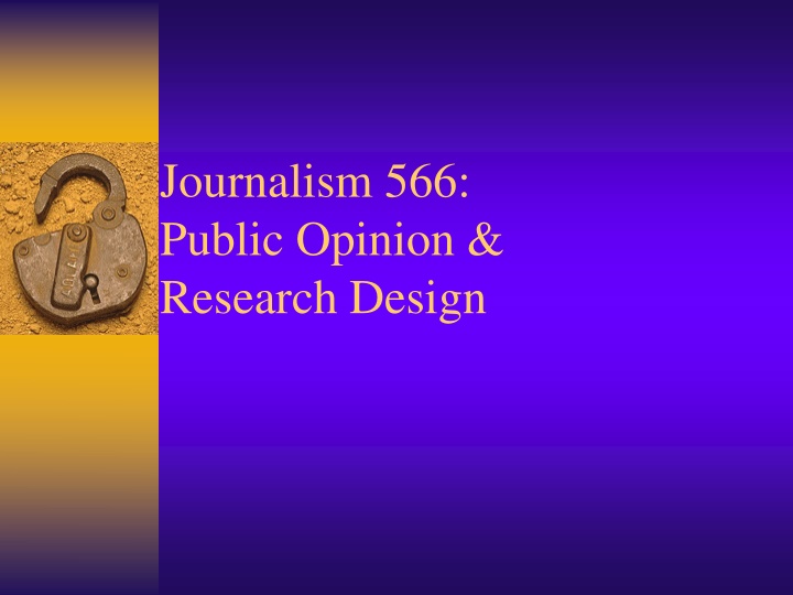 journalism 566 public opinion research design