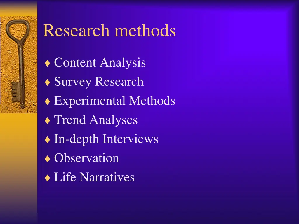 research methods
