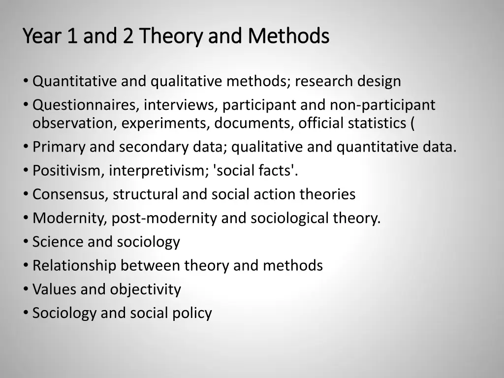 year 1 and 2 theory year 1 and 2 theory