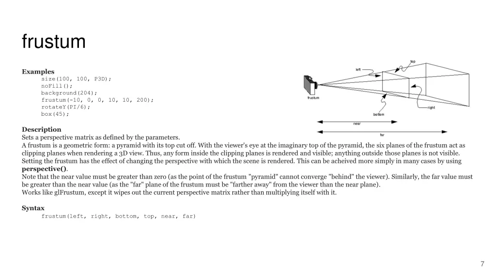 frustum