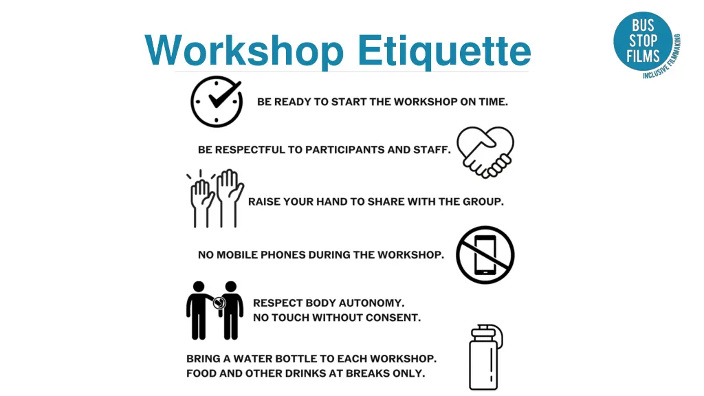 workshop etiquette