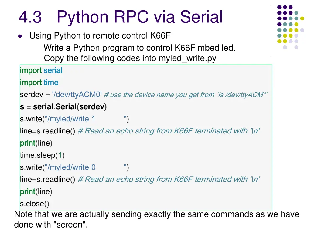 4 3 python rpc via serial
